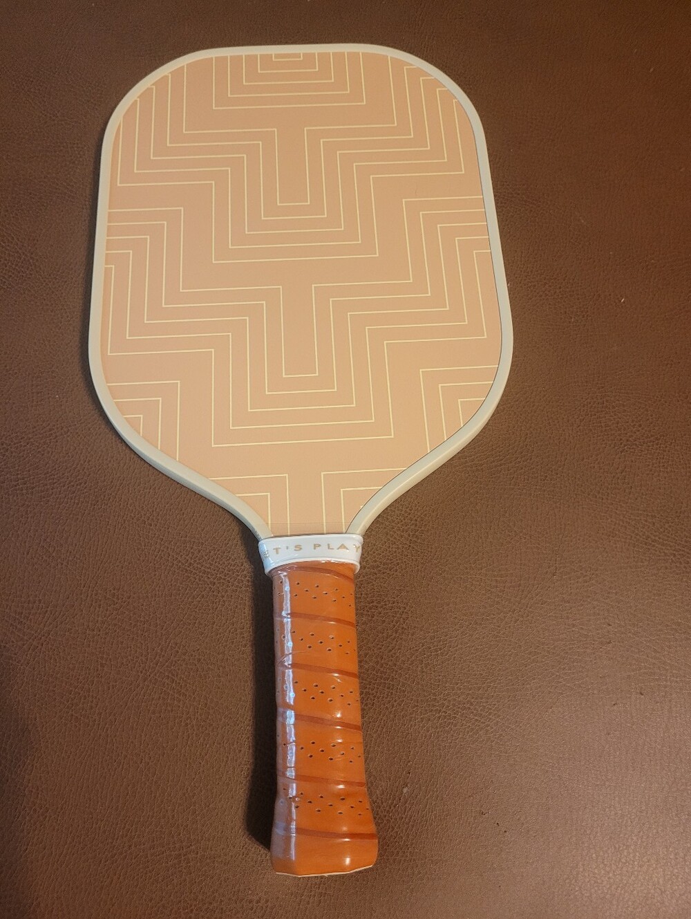 RECESS Geometric Pickleball Paddle with Tan Grip